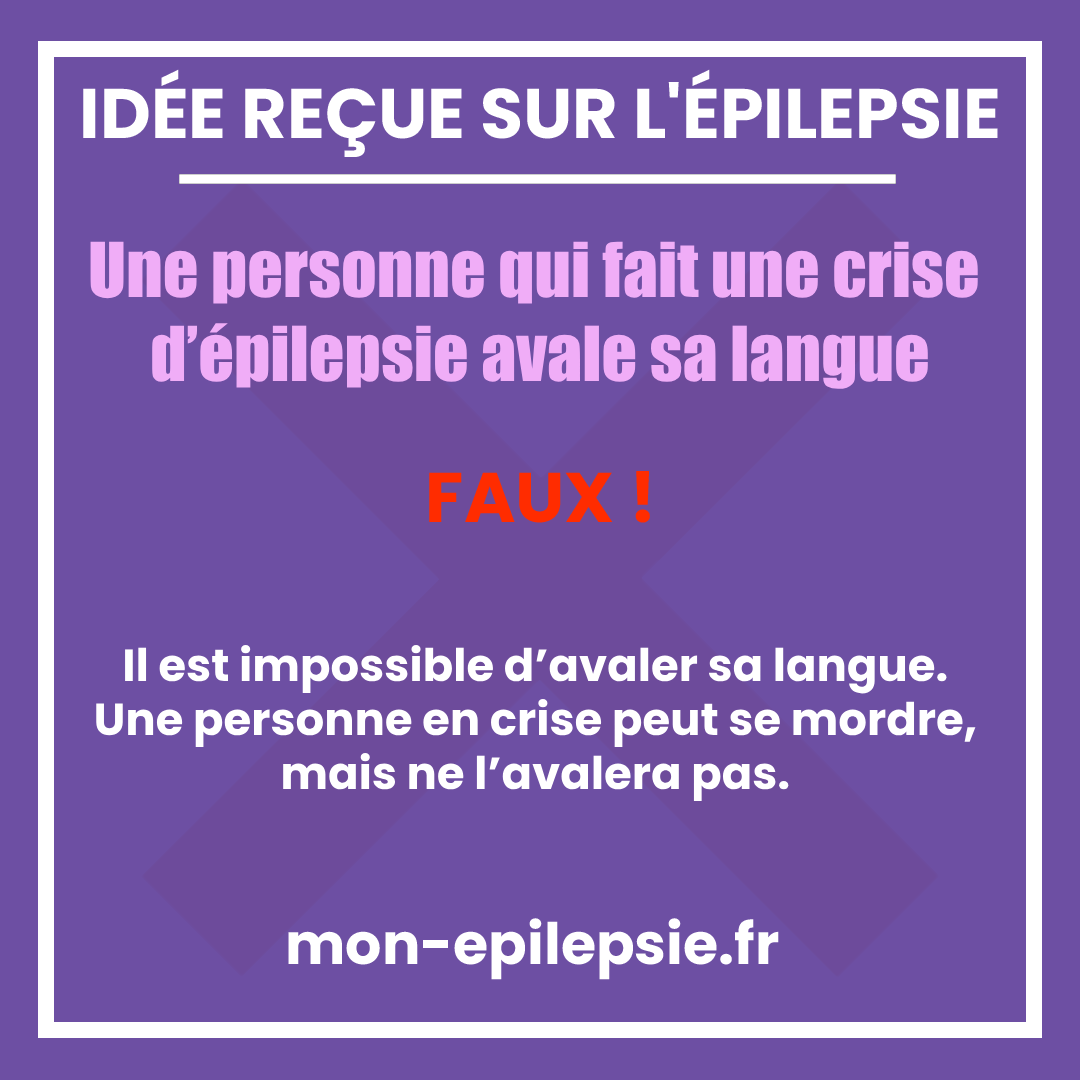 Une personne qui fait une crise d’épilepsie avale sa langue
