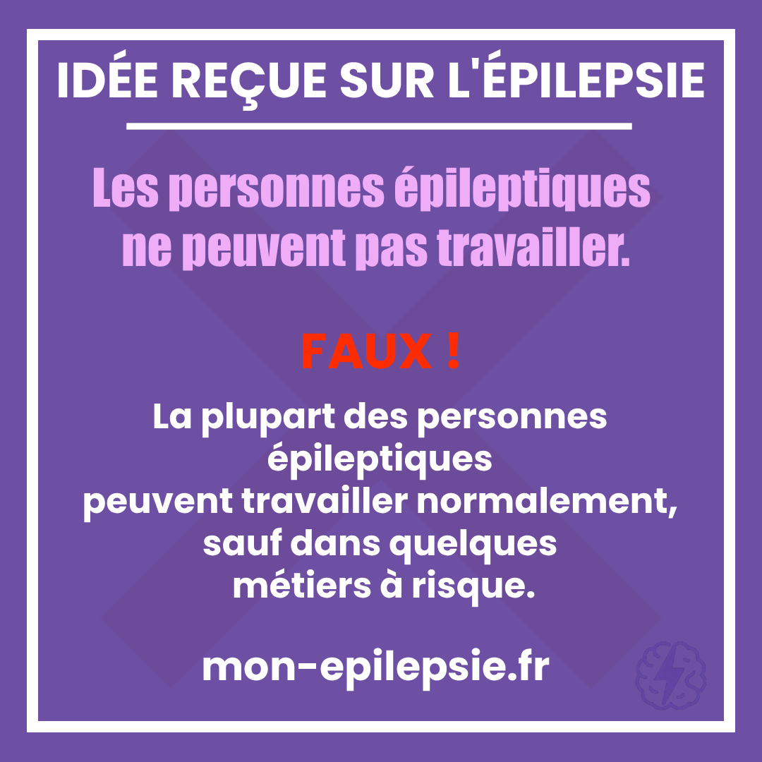 La plupart des personnes épileptiques peuvent travailler normalement, sauf dans quelques métiers à risque.