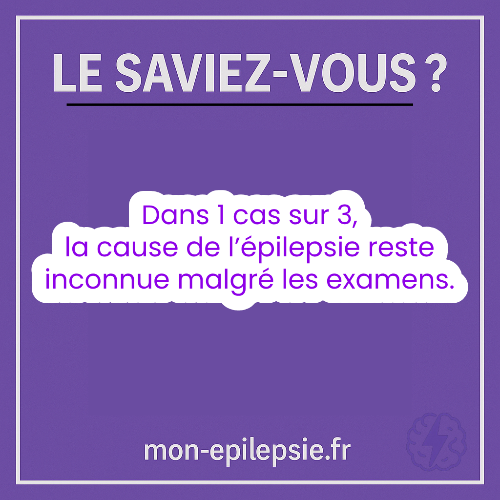 Dans un tiers des cas, la cause de l’épilepsie reste inconnue